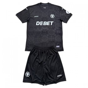 Wolverhampton Wanderers Målmand Børn 2025-26 Sort - Fodboldtrøjer (S/S)
